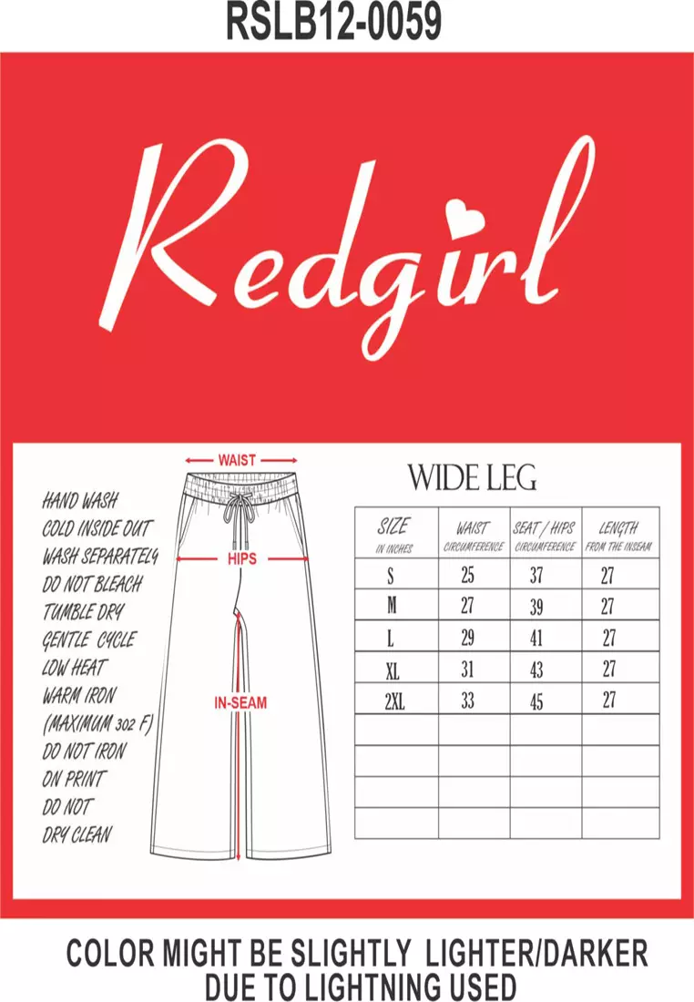 Colored Wide Leg Pants Ladies