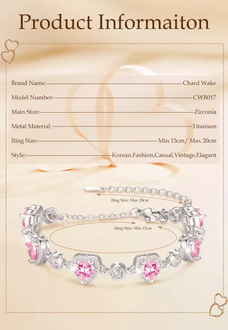 Gelang Wanita Berlian Perhiasan Original Elegan Korea Style Anti Pudar Gelang Cewek silver