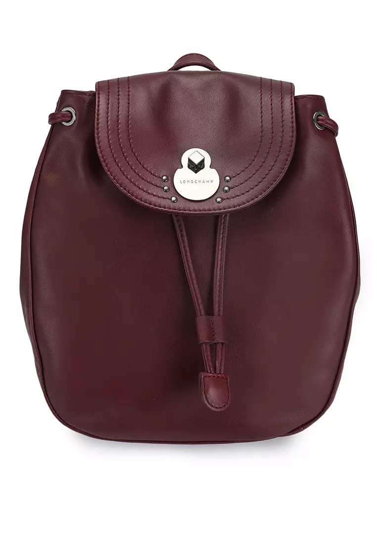 Longchamp le pliage leather on sale backpack