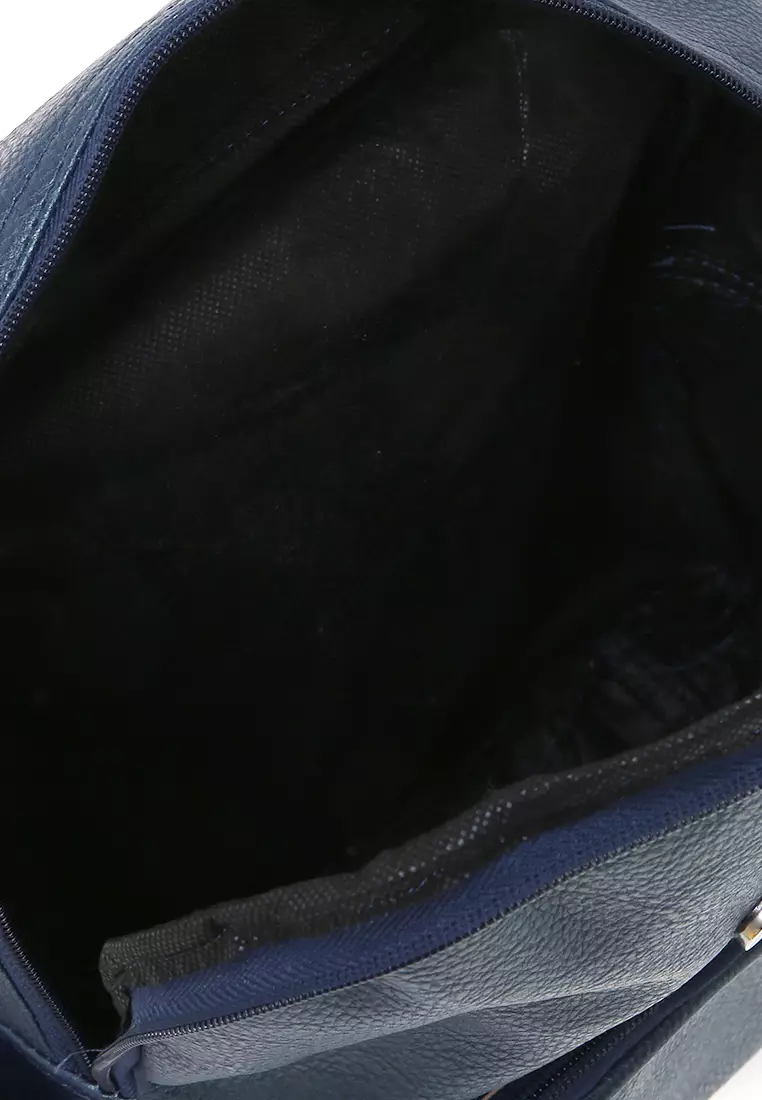 Fahira Tas Ransel Wanita Design Classic Simple Backpack Woman Premium Quality - Navy