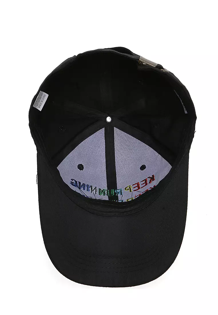 Drsh Topi Cap Snapback Baseball Unisex Creative Design Material Cotton ORIGINAL - Black