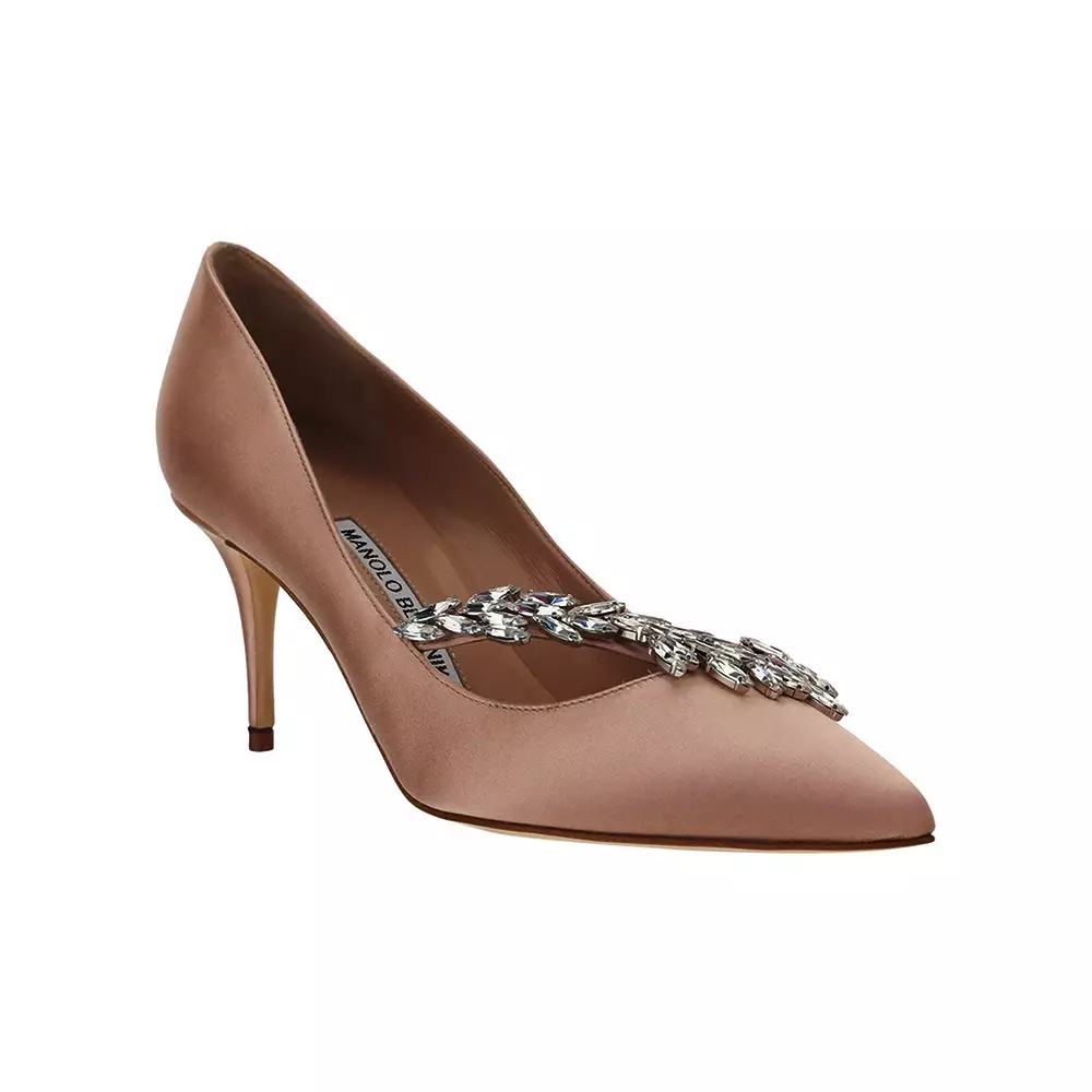 Jual Manolo Blahnik Manolo Blahnik Nadira 70 Satin Jewel Buckle