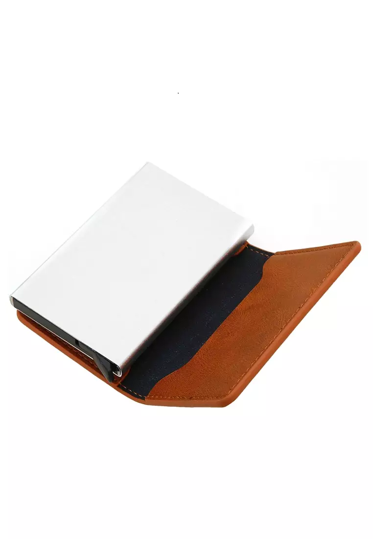 Dompet Kartu Pria Model Panjang Casual Men Card Wallet Anti Theft Material Kulit ORIGINAL