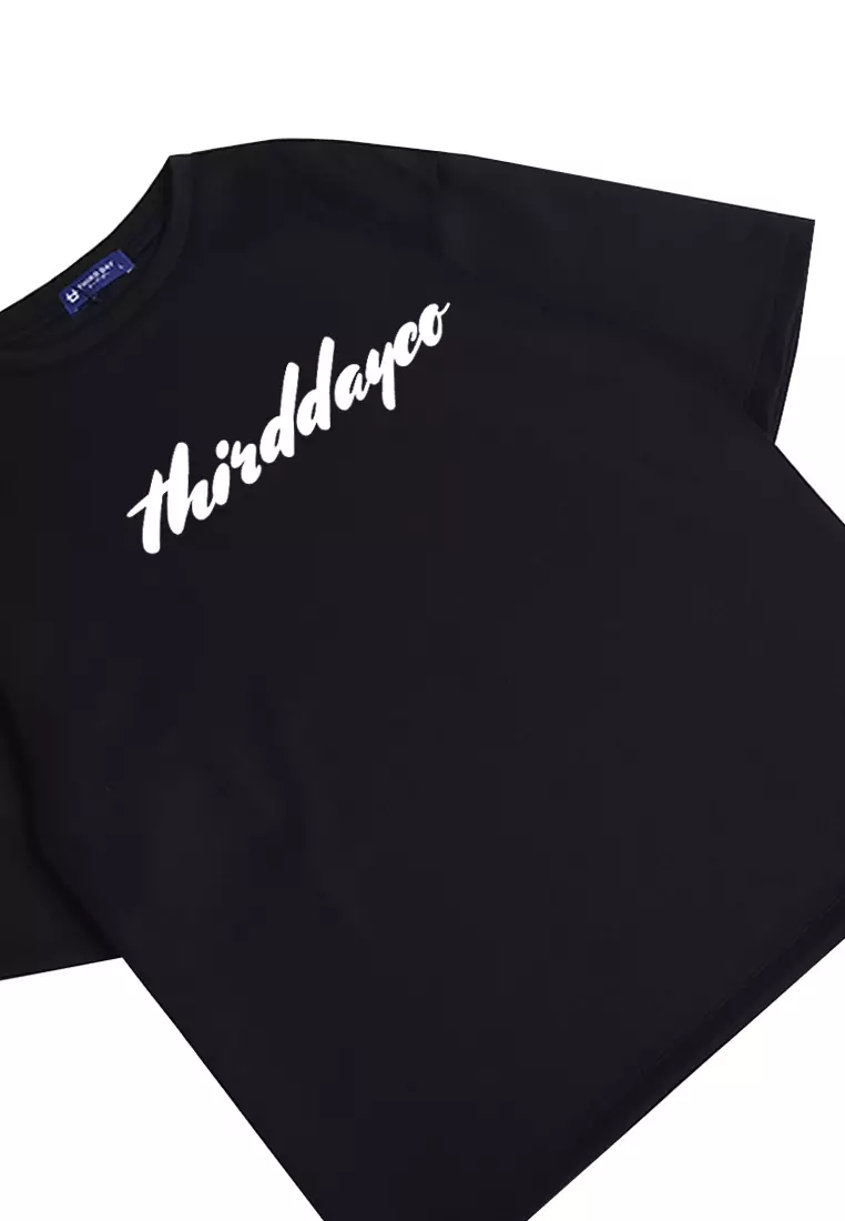 MTK32 Kaos Oversize Distro Pria Thirddayco Sign Dakir Hitam