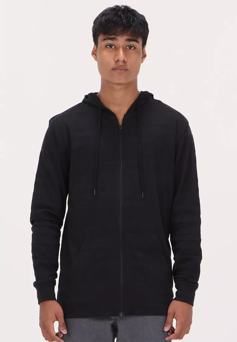 MLS HAZY ZIP HOODIE BLK