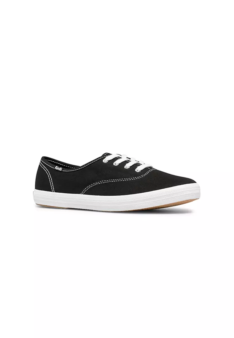 Women's Champion Feat. Organic Cotton Canvas Sneaker Black  (WF64805)