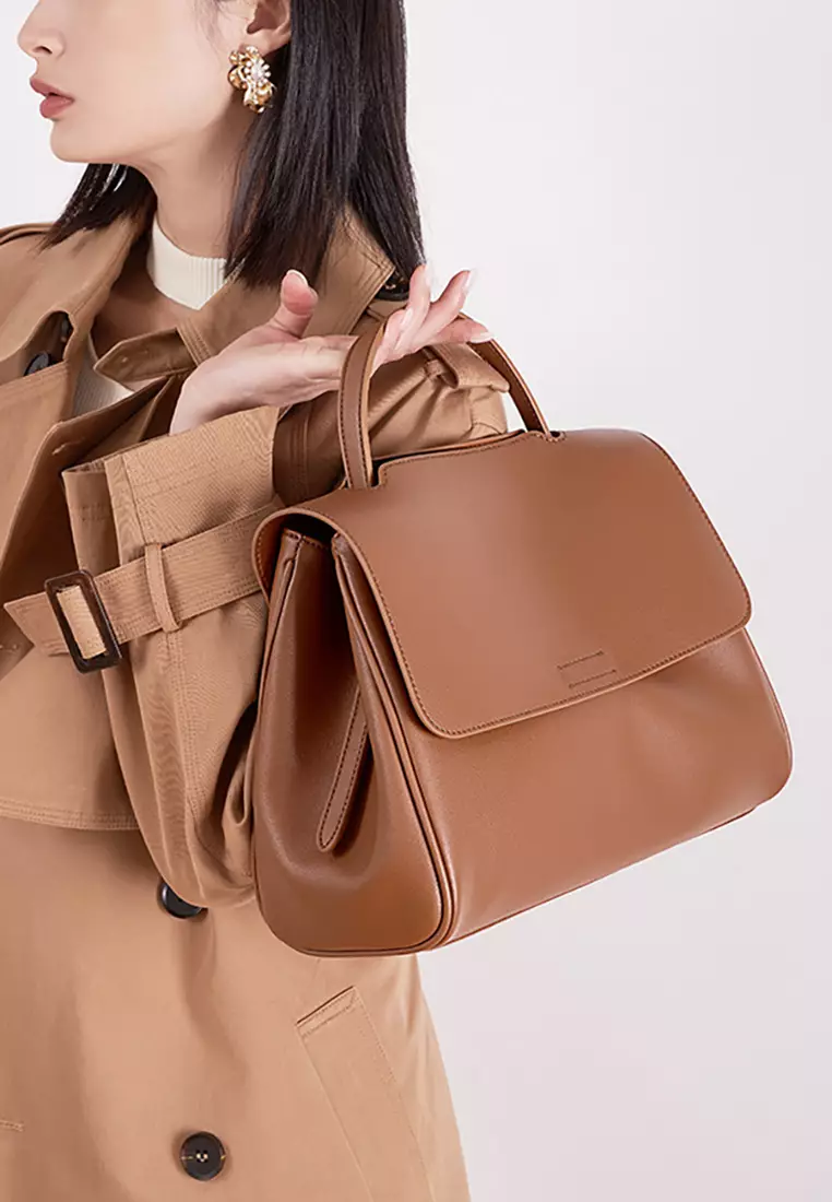 Women's Classic Cowhide Leather 3-Ways Crossbody Bags Shoulder Bags Tote Bags