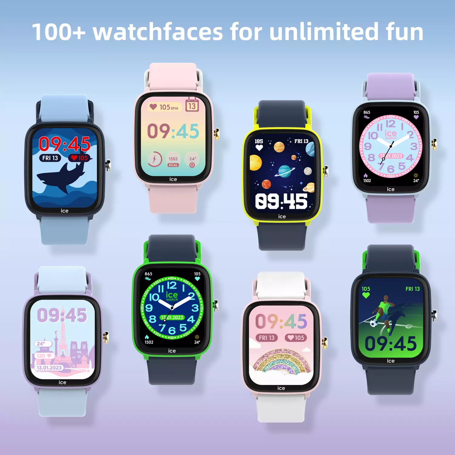 ICE Junior Smart Watch 2.0 rectangular 1.75 - Pink 40x35mm [022796]