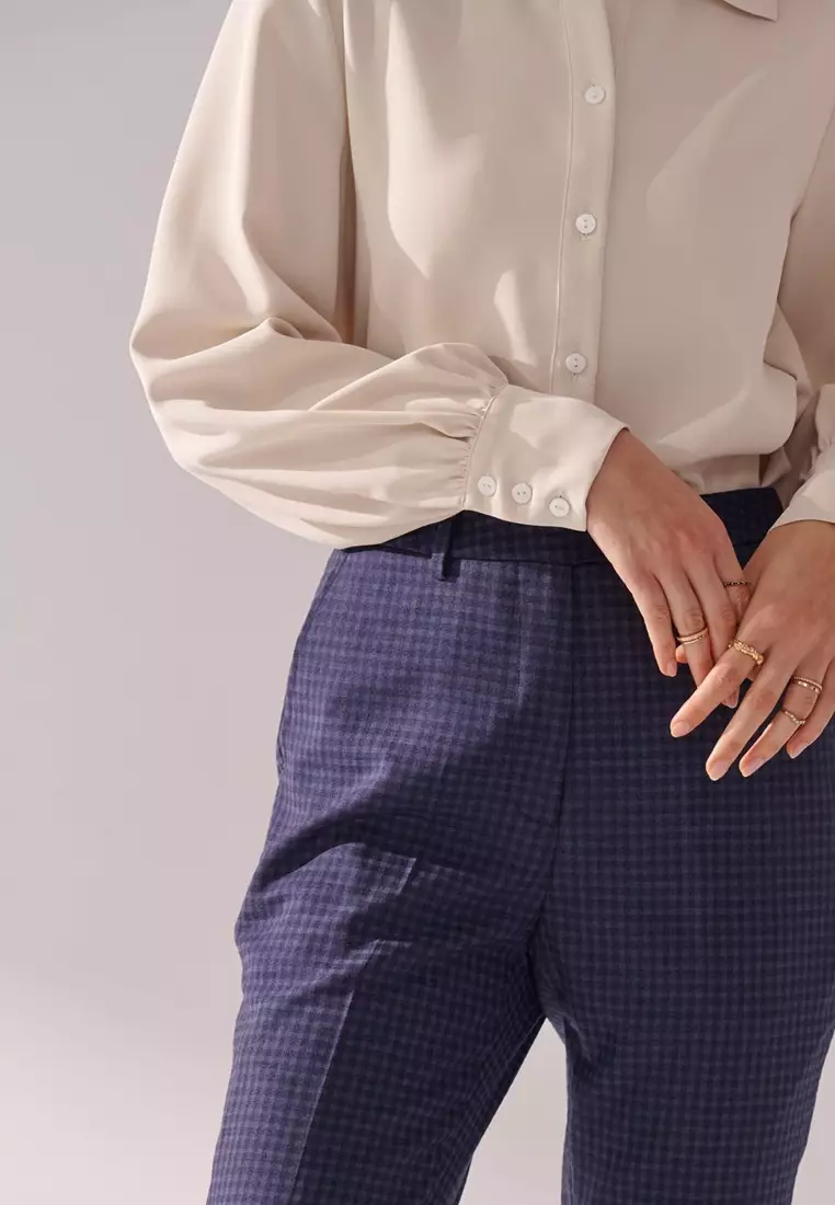 Milk Tea Button Up Blouse