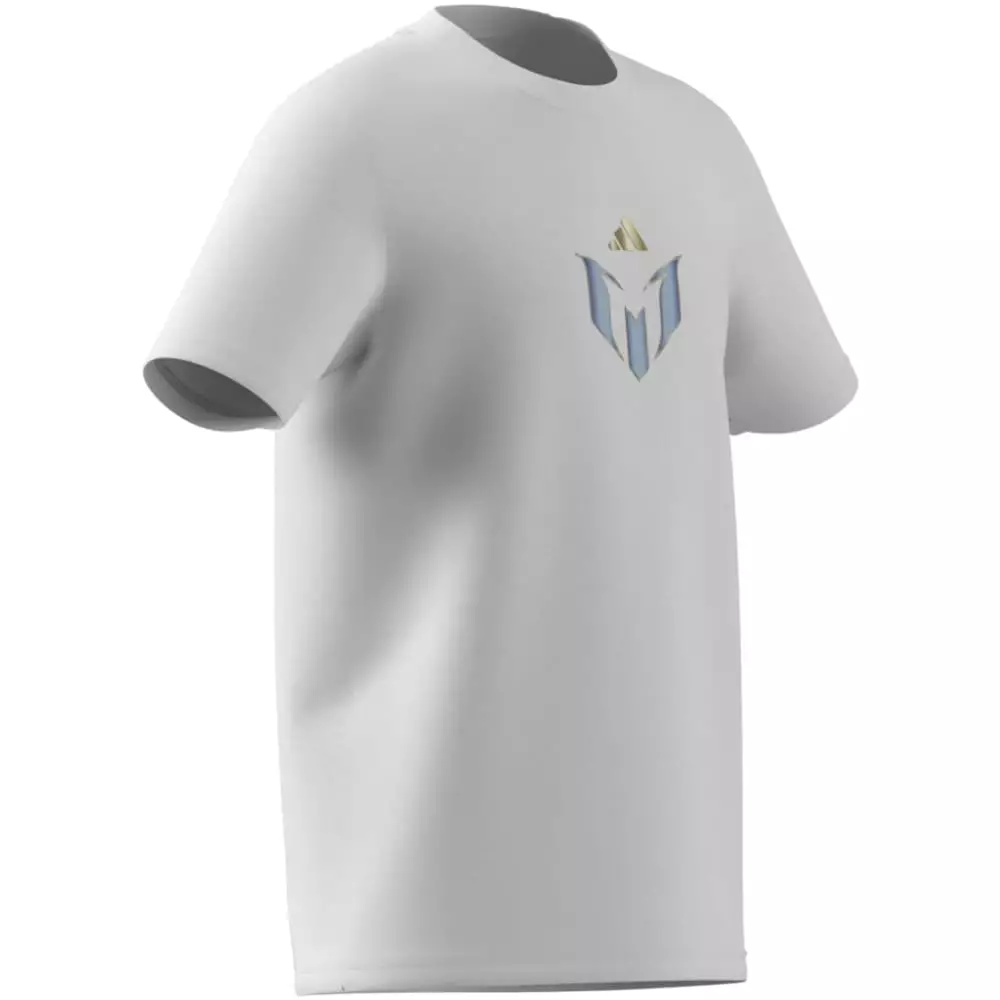 ADIDAS Messi Icon Graphic T-Shirt KB9472 - Kaos Anak (Putih)