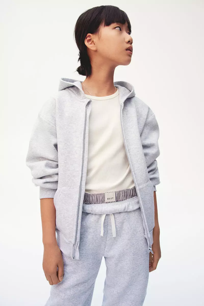Oversized zip-through hoodie