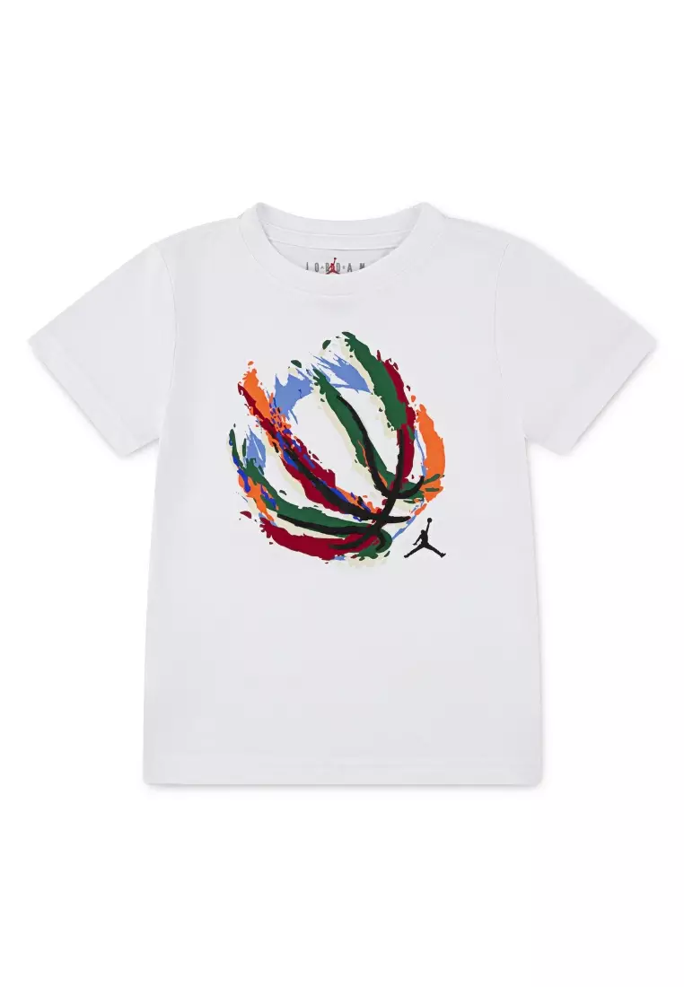 Buy Jordan Boys Basketball Fire T-Shirt White (Little Kids) 2025