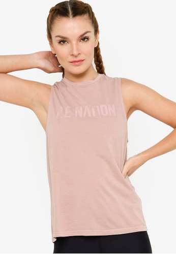 P.E Nation pink Inning Tank Top 824E4AA8C52F85GS_1