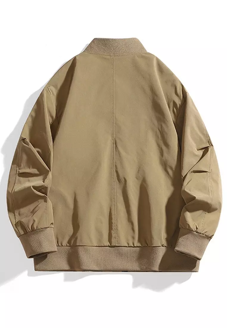 Stylish Bomber Jacket Baseball Coat