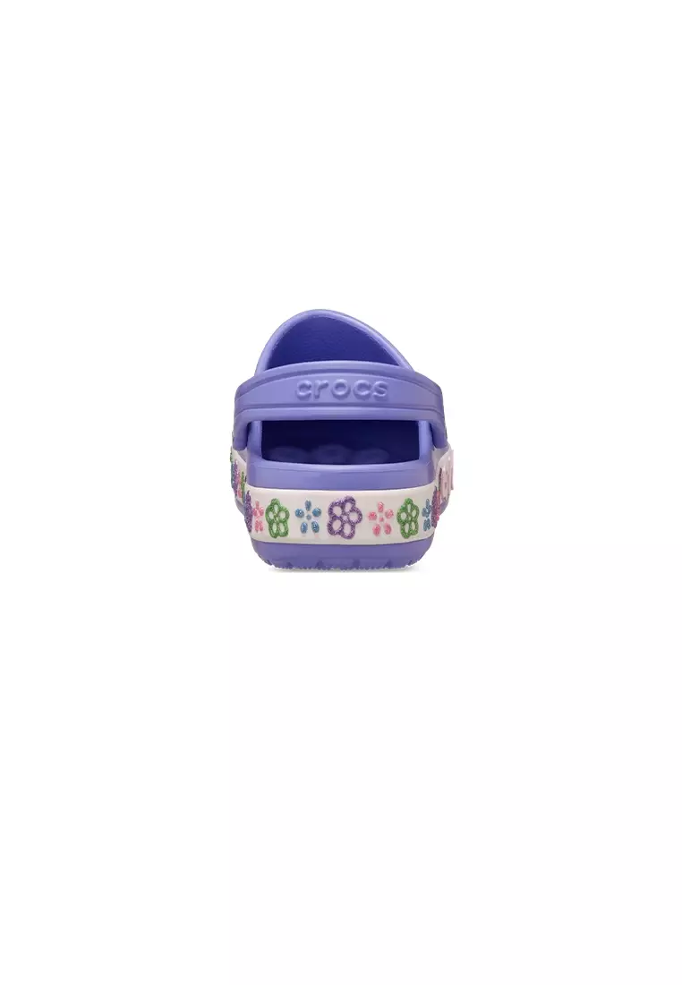 Toddler Bayaband Flower Band Clog  in Digital Violet