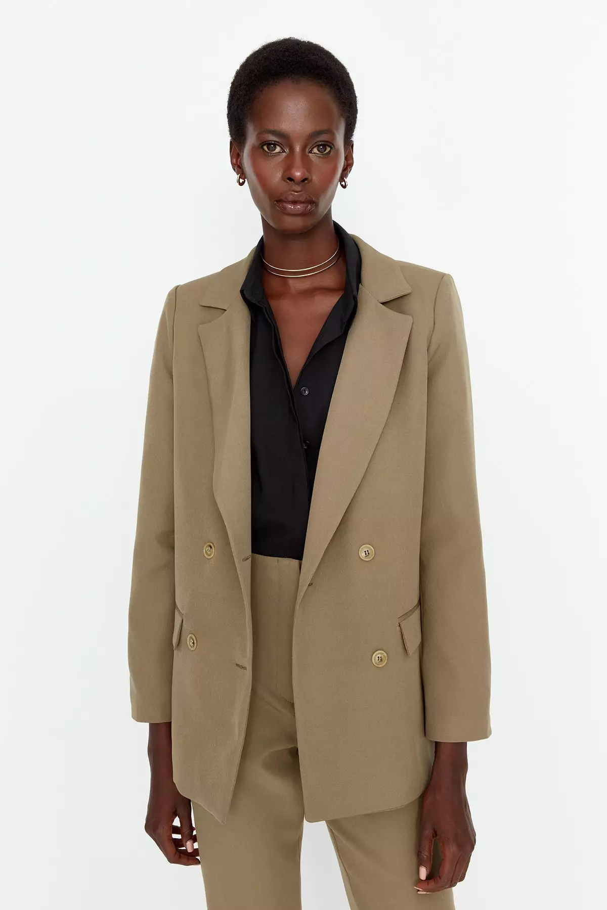 Button Detailed Blazer