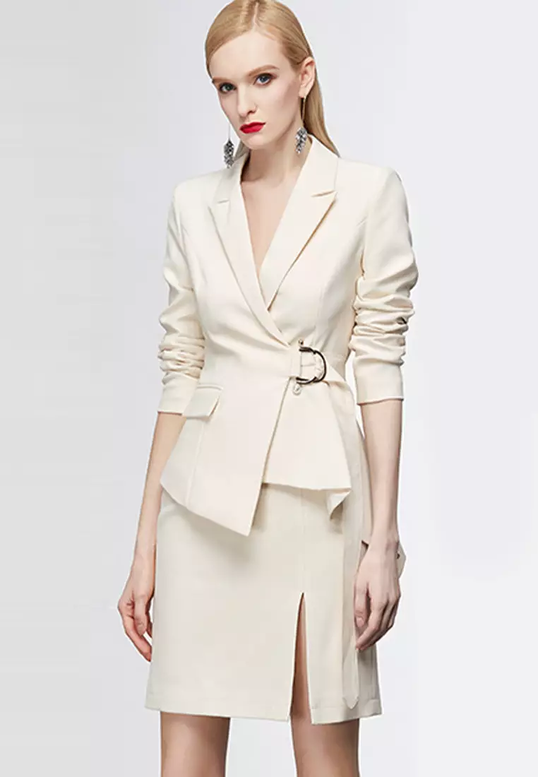 Sunnydaysweety Niche irregular skirt suit A021926