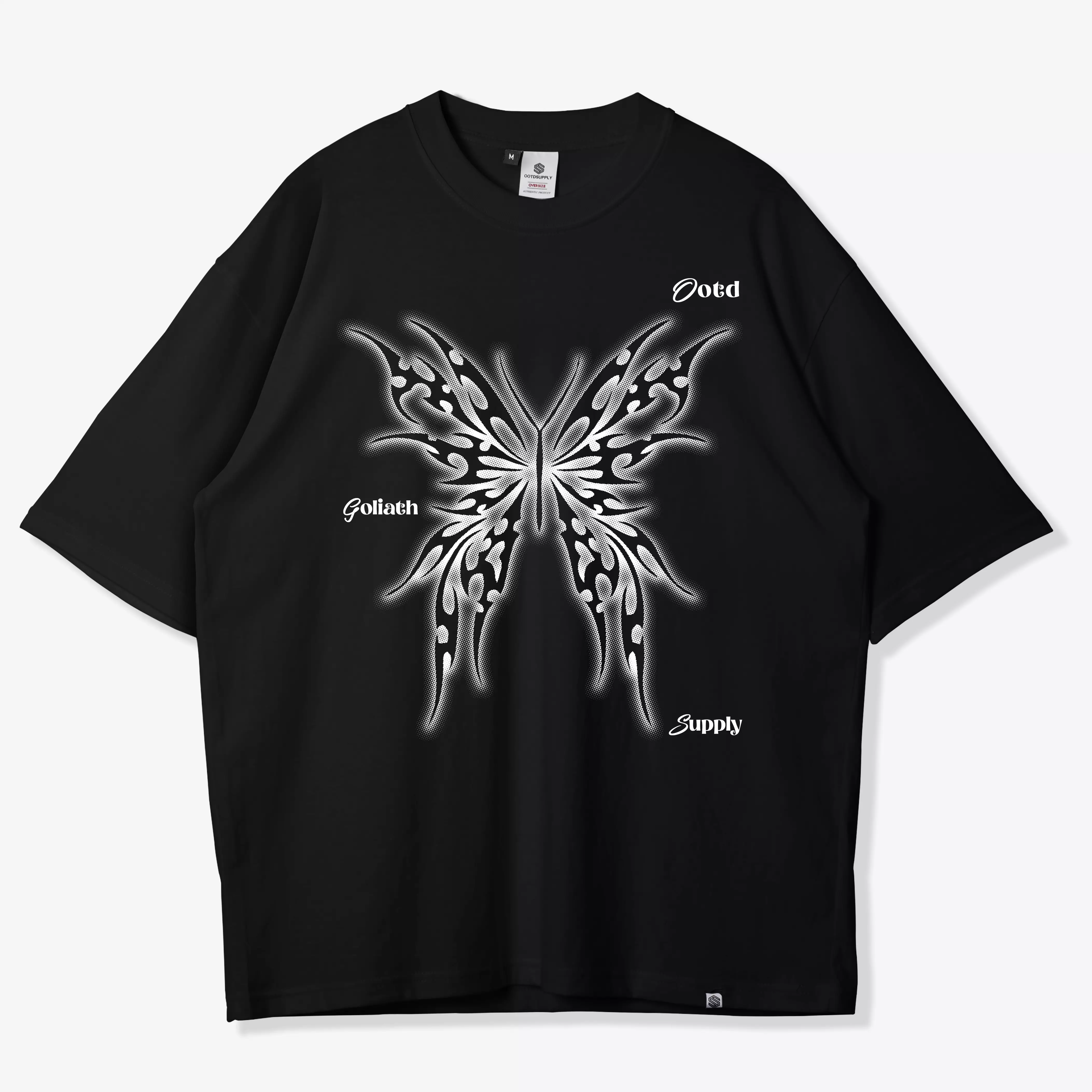 OOTDSUPPLY Oversized Tshirt Goliath Benhur & Black l Kaos Oversize Pria dan Wanita OVZ194