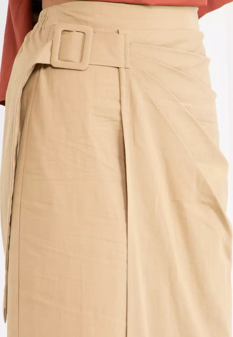 男女兼用 【美品】新作 67nowos Wrap Skirt ロングスカート - www