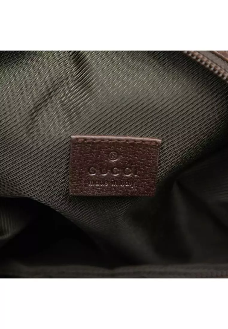 Pre-Loved Gucci Mini Gg Canvas Balthus Tofu Bag