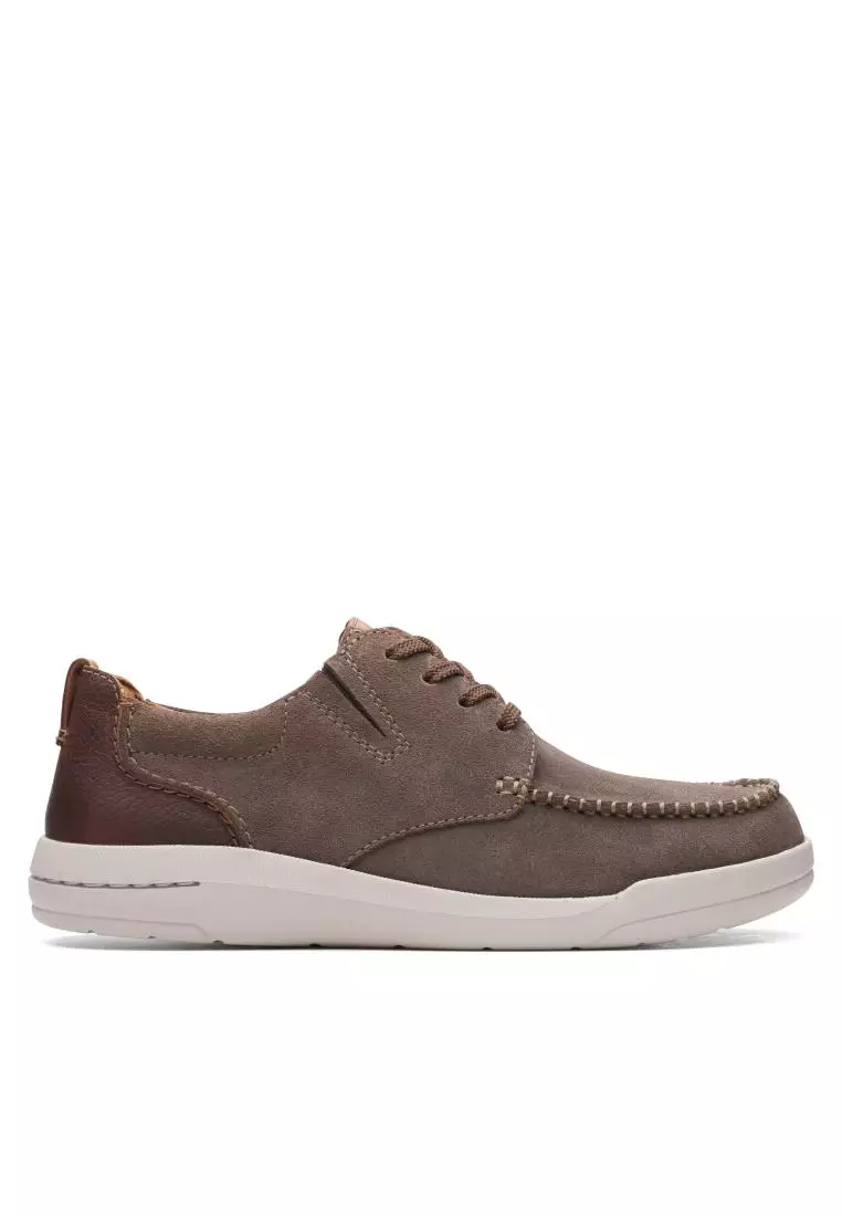 Clarks taupe suede outlet