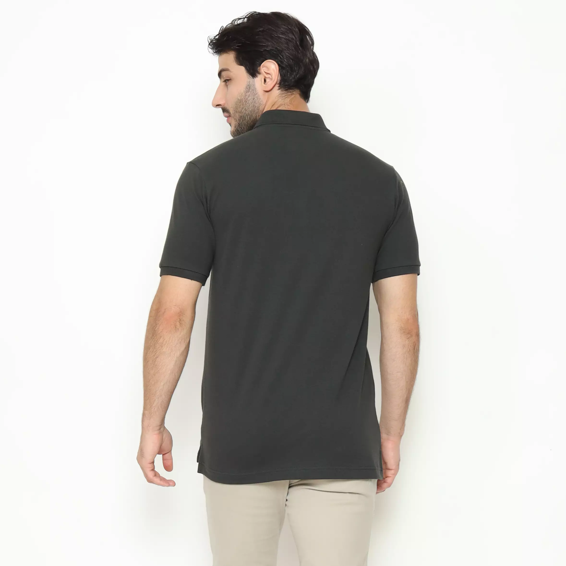 MAGINOT POLO SHIRT PIQUE PRIA DARK GREY