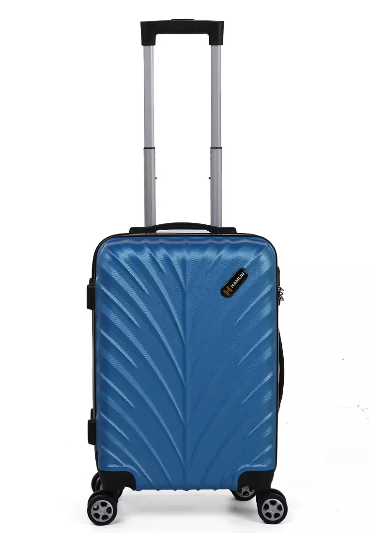 Carlton Tas Koper Hardcase Unisex Size 20Inch Suitcase Combination Lock Large Compartment Material ABS+PVC Coated ORIGINAL - Blue