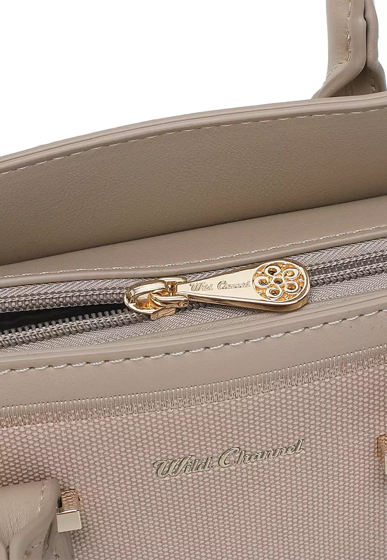 Women's Top Handle Bag / Sling Bag / Crossbody Bag / Shoulder Bag (手拿袋 / 斜孭袋 / 單肩包) - 棕色