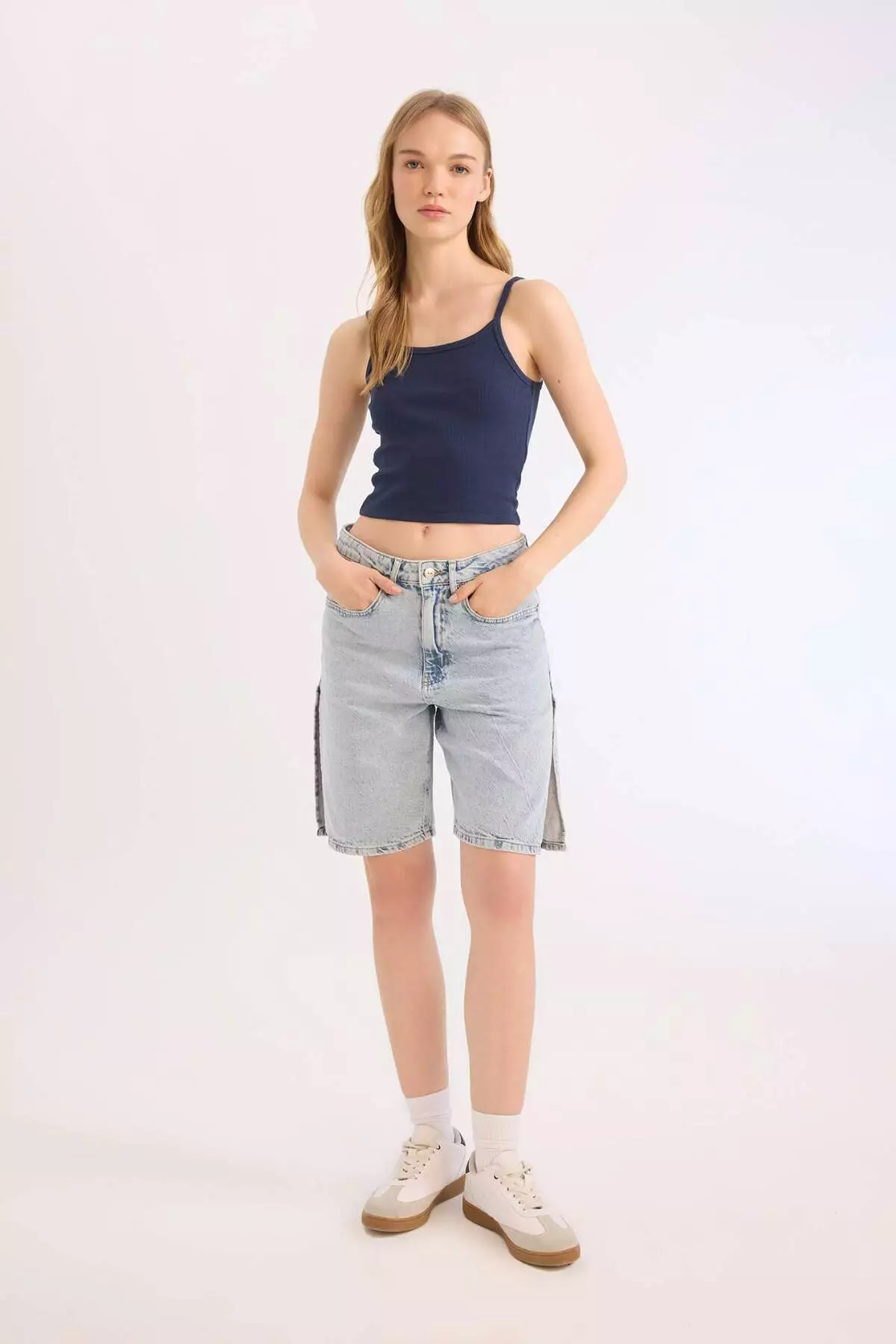 Cool Fitted Corded Camisole Strap Tank Top B0563Ax25Sm