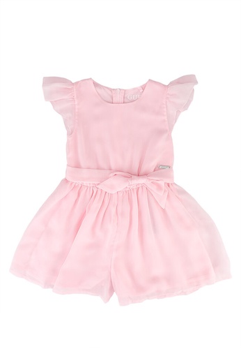 GUESS pink Chiffon Short Sleeves Playsuit 7BE3BKA69A4302GS_1