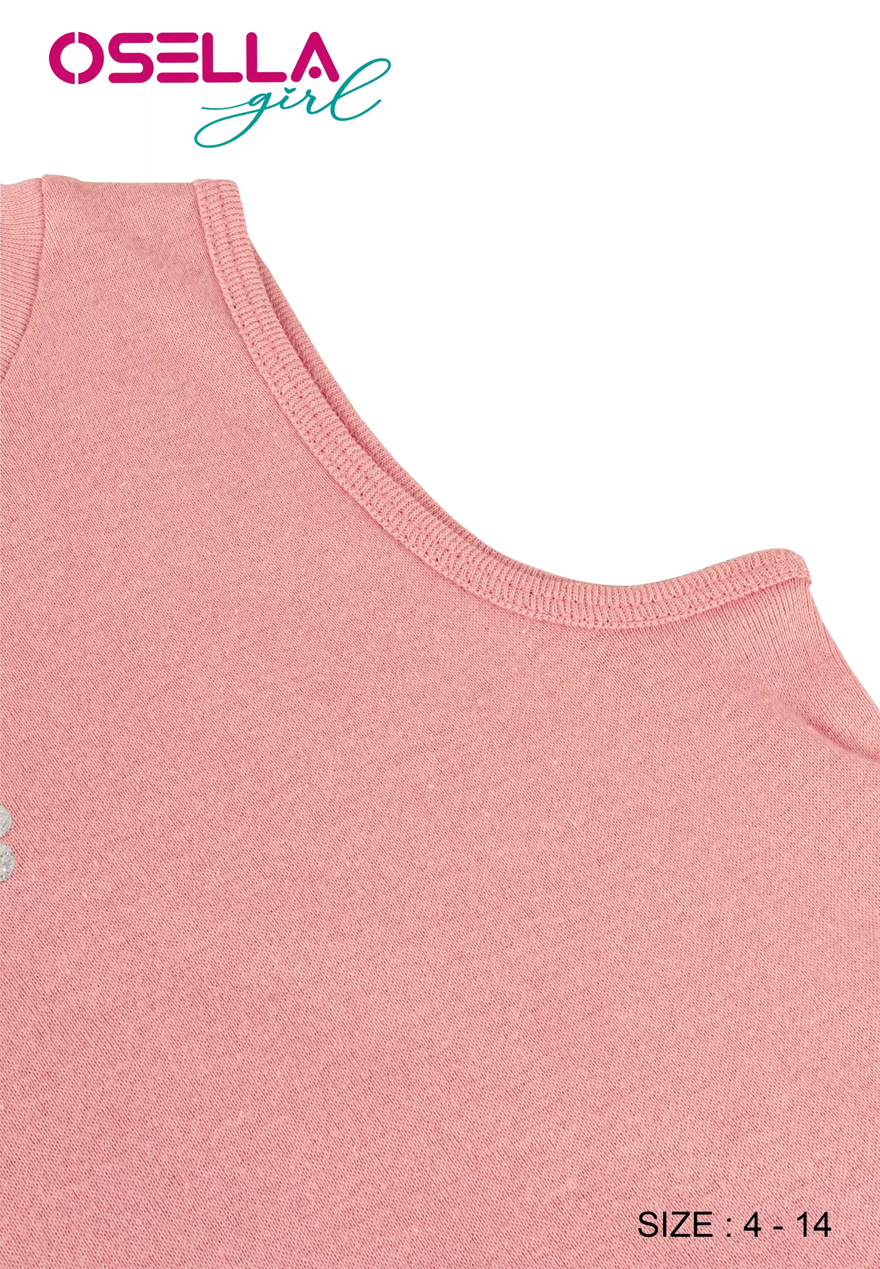 [NEW] Osella Kids Yura High Collar Sleeveless Top 23714012 | Kaos Anak Perempuan