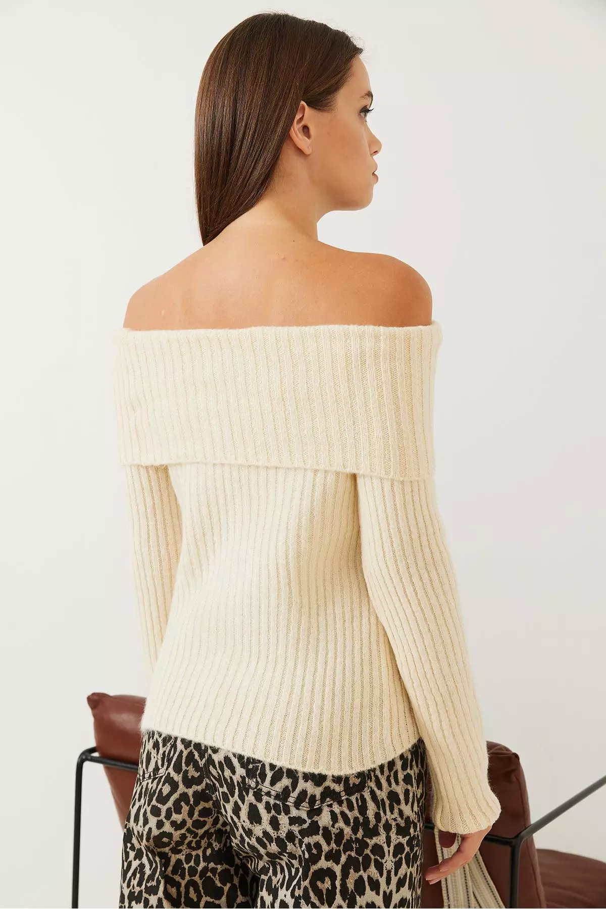 Women's Lace Collar Knitwear Blouse