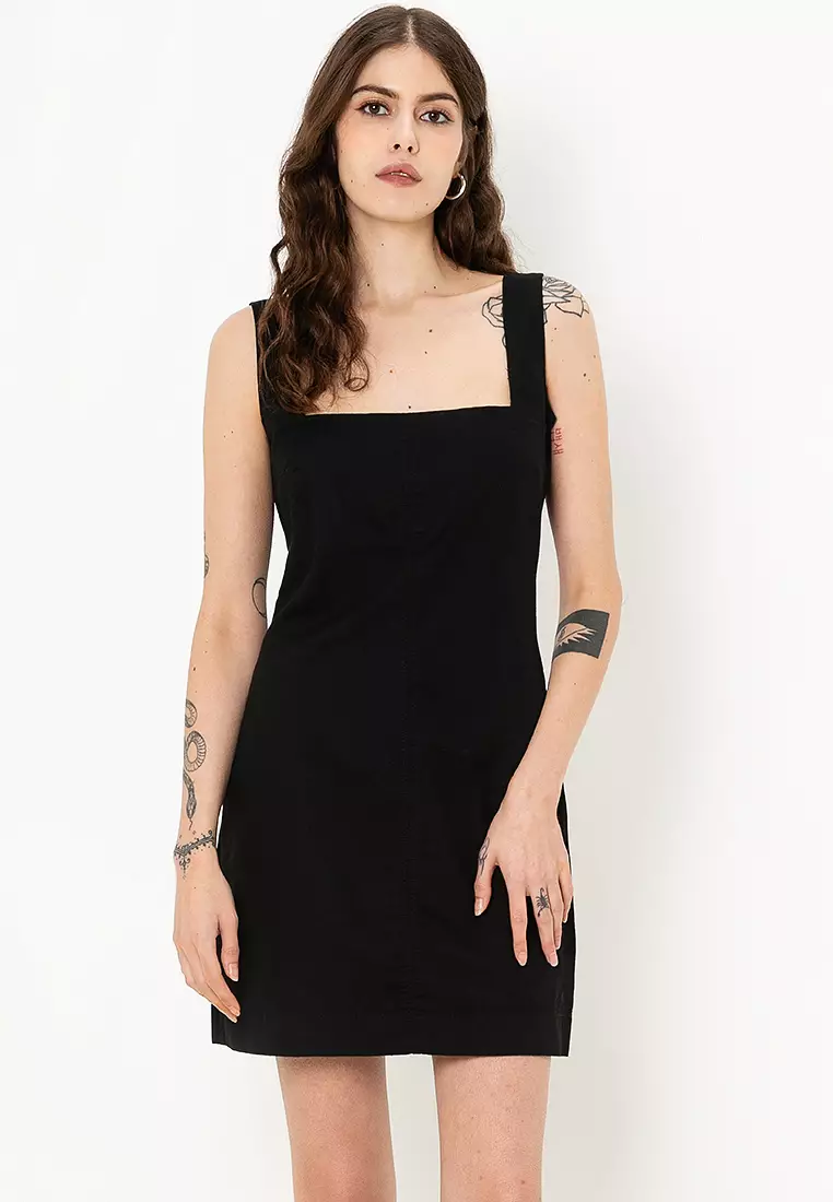 Buy Calvin Klein Soft Linen A-Line Dress 2026 Online | ZALORA