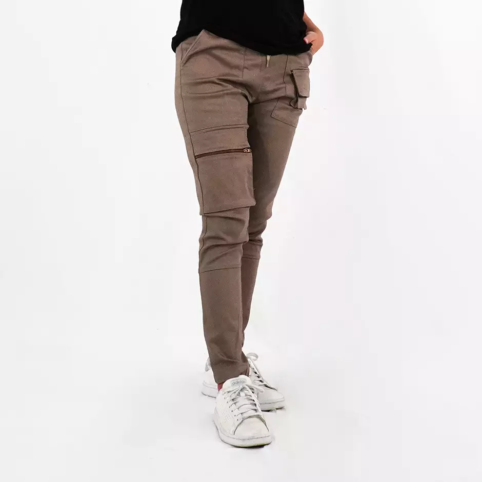 OKECHUKU Jesi Celana Panjang Wanita Celana Chino Wanita Skinny Cargo