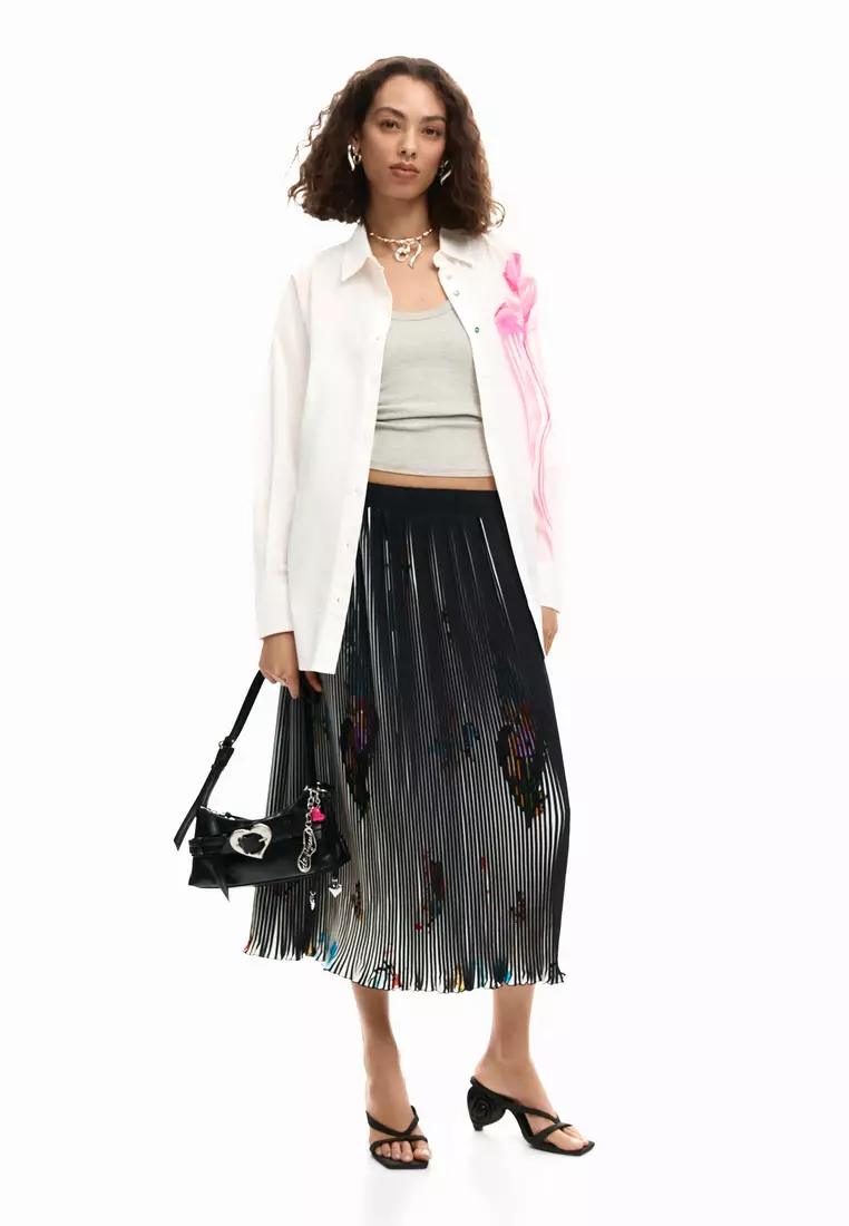 Gloss flower shirt