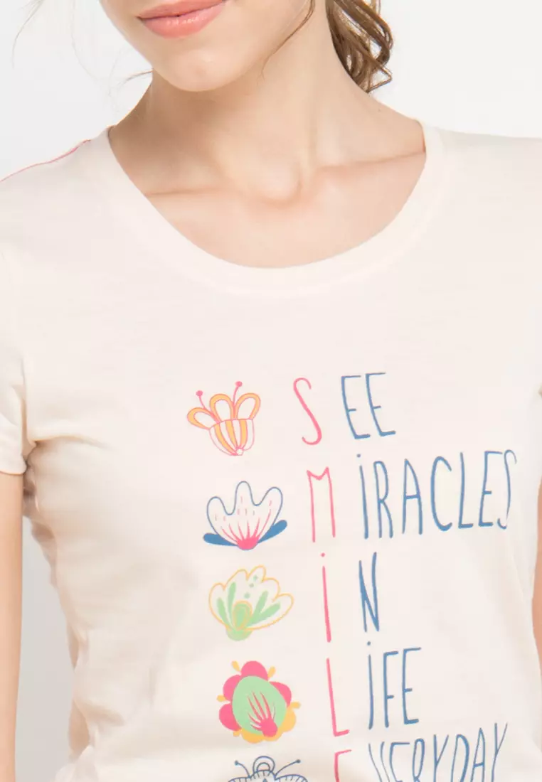 Print See Miracles short sleeve Tshirt