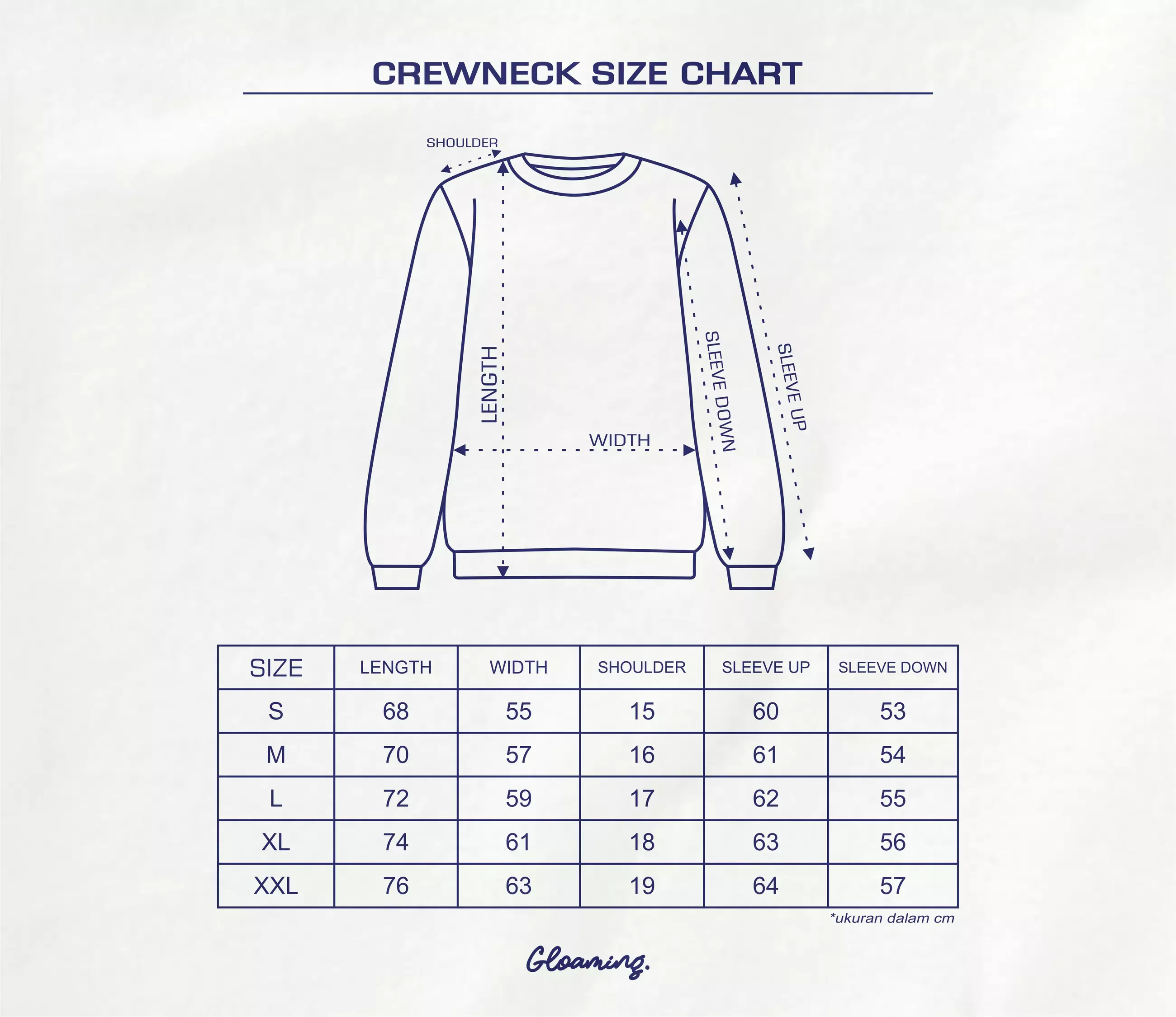 Gloaming Crewneck Polos Navy Gloaming Original