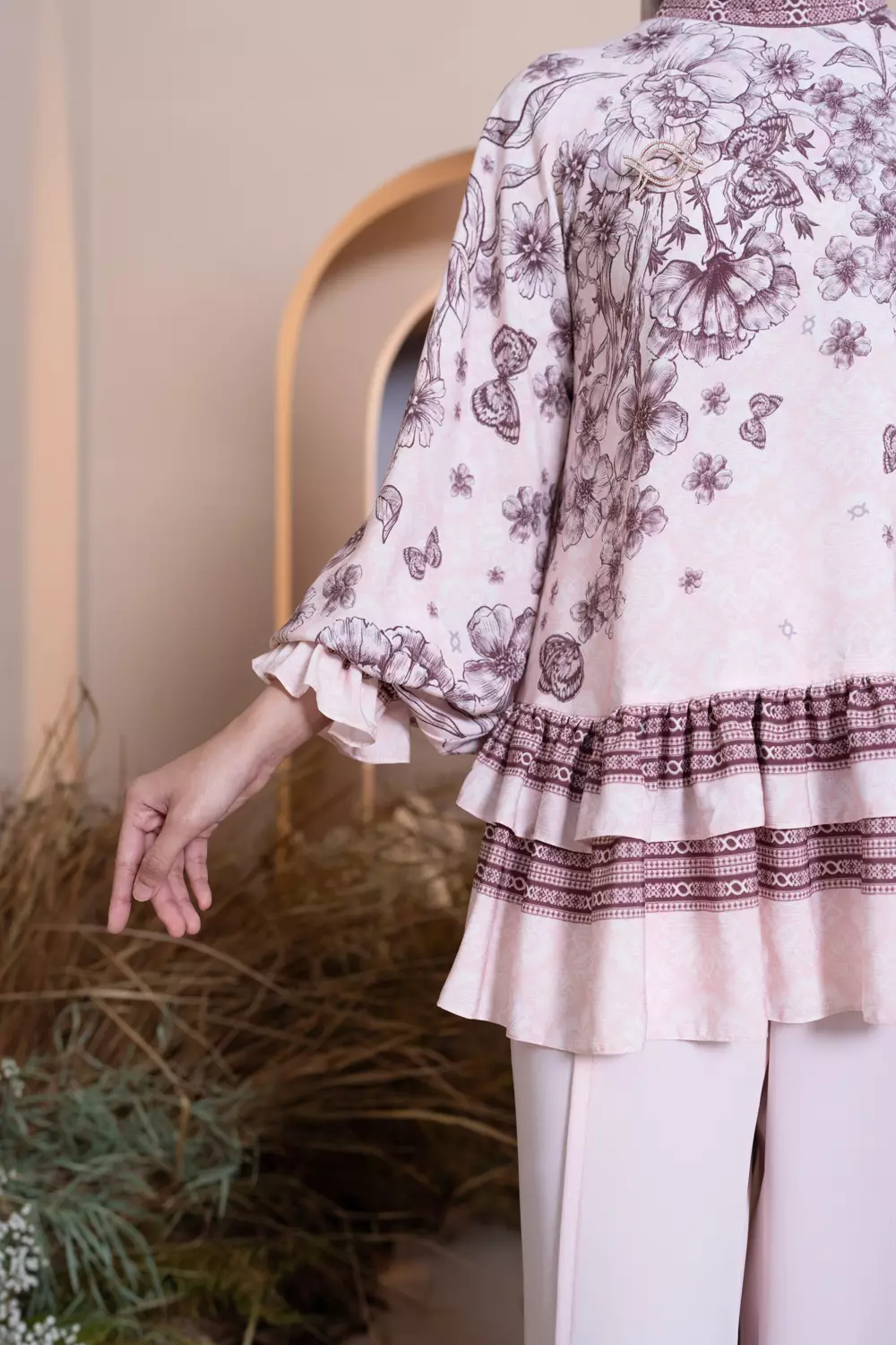 Klamby - Medinela Blouse Pink Scallop