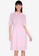 ZALORA BASICS pink Pleated Detail Dress 75503AA7417FE3GS_1