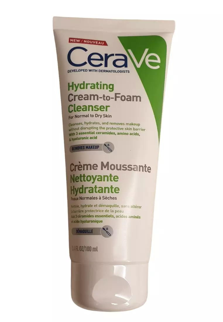 Buy CeraVe CeraVe Hydrating CreamtoFoam Cleanser Online ZALORA