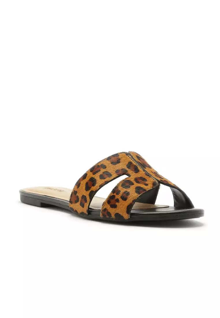 Cheetah slip cheap on sandals