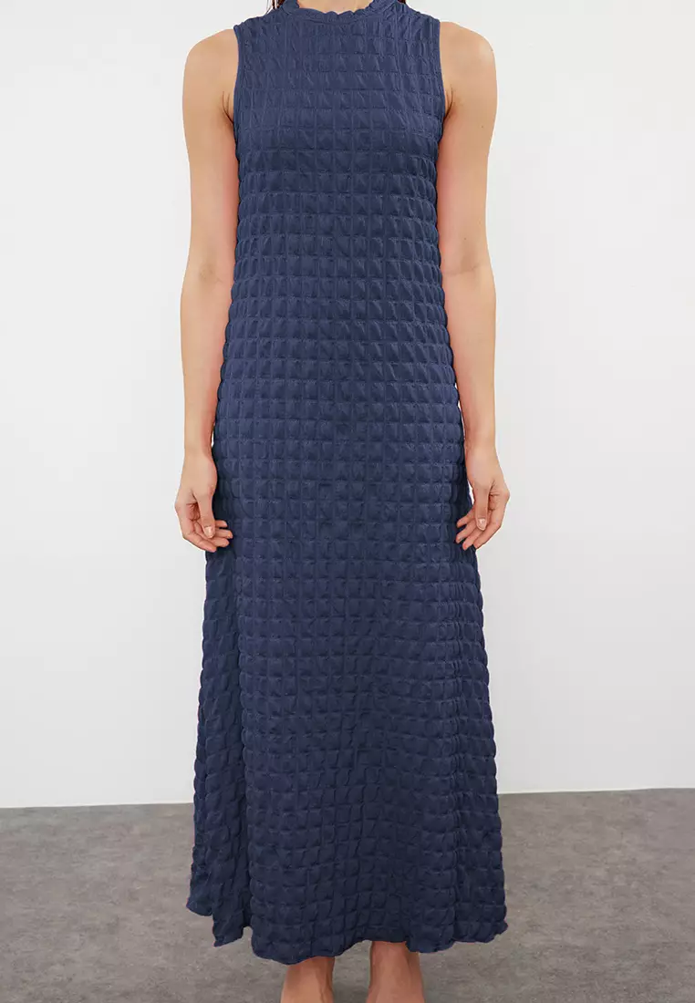 Textured Maxi Dress