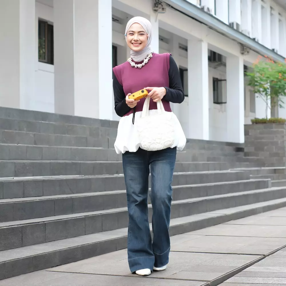 Fhia Balloon Top - Kutung Maroon M19715 R43S6