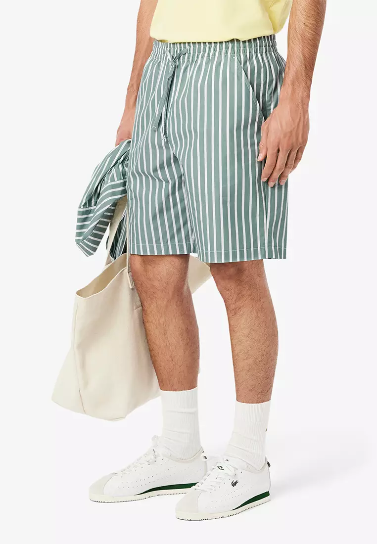 Relaxed Fit Striped Shorts