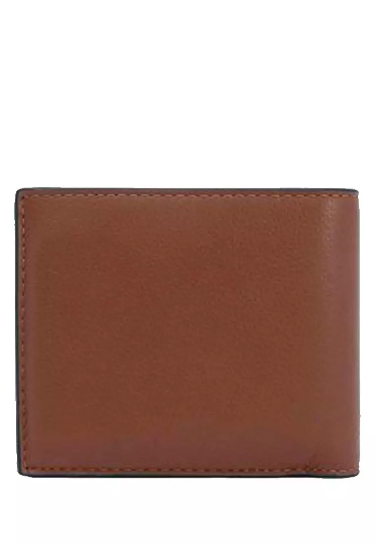 Mens leather clearance coach wallet