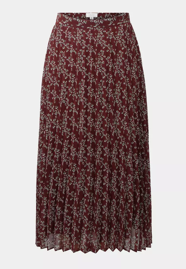 Rema Floral Pleated Skirt