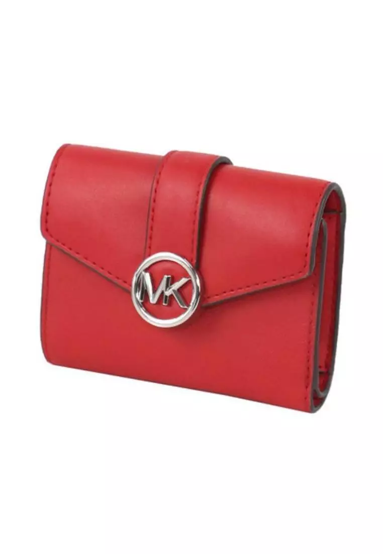 Bright red shop michael kors wallet