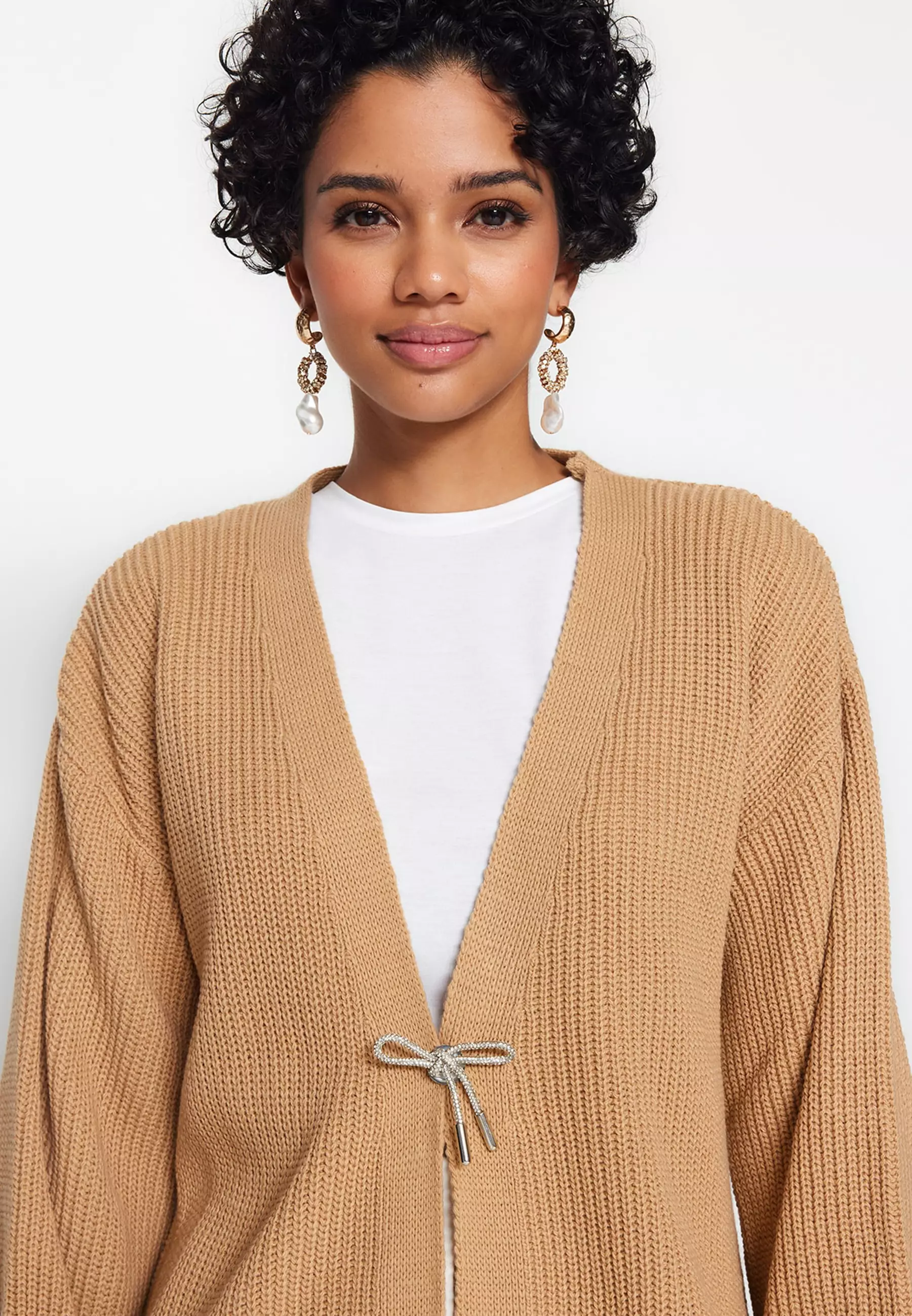 Long Sleeved Knit Cardigan