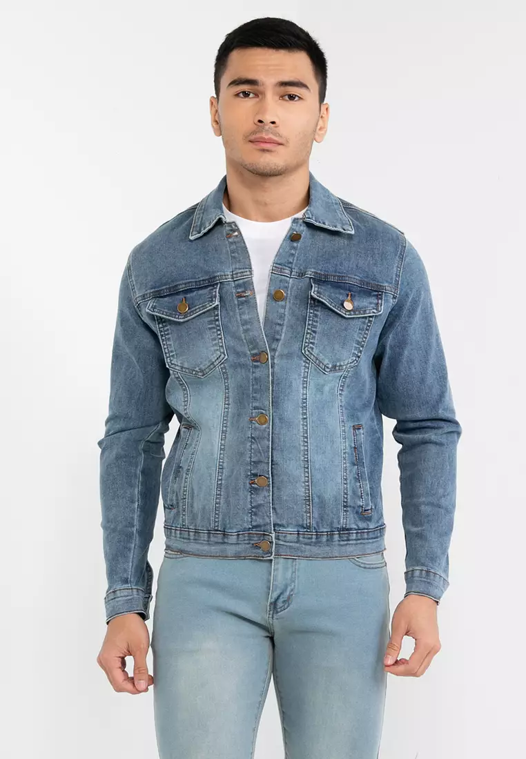 Buy FIDELIO Fit in Stoned Wash Denim Jacket 2024 Online ZALORA