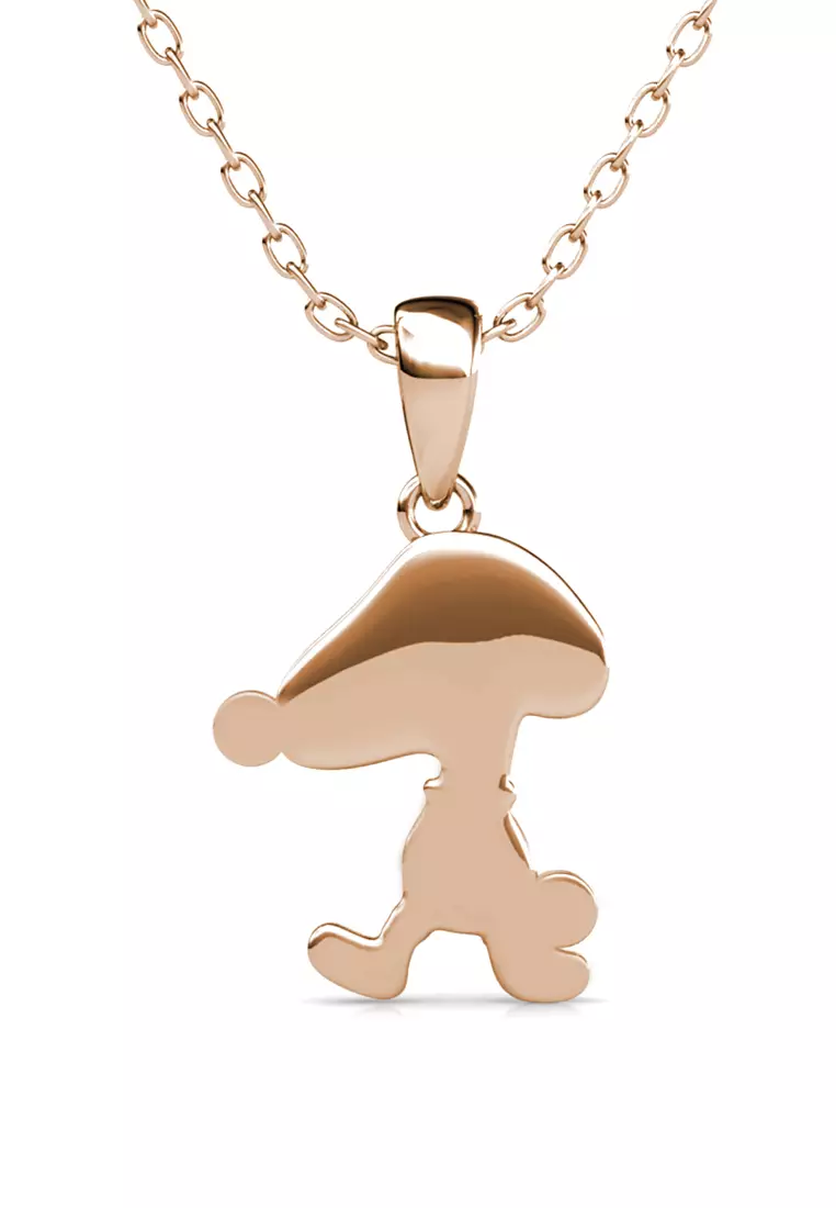 Pup Beagle White RG - Kalung Crystal by Her Jewellery